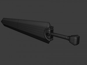 Berserk - Dragon Slayer Sword - Asset 3D मॉडल
