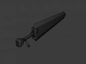Berserk - Dragon Slayer Sword - Asset 3D मॉडल