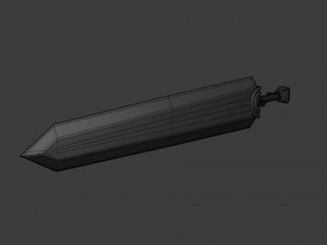 Berserk - Dragon Slayer Sword - Asset 3D मॉडल
