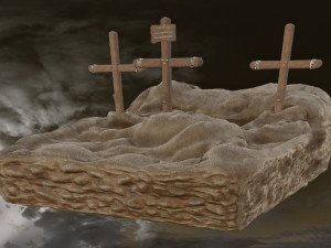 Diorama -The 3 Crosses - Jesus Christ 3D मॉडल