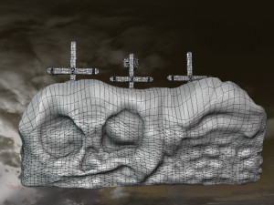Diorama -The 3 Crosses - Jesus Christ 3D Model