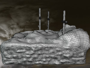 Diorama -The 3 Crosses - Jesus Christ 3D Model