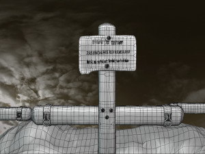 Diorama -The 3 Crosses - Jesus Christ 3D Model