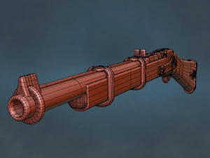 Rifle Fremy SpeedDraw - Rokka - Bravo das Seis Flores Modelo 3D