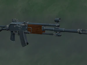 Saldırı T&uuml;feği Galil Arm 556 - Varlık 3D Model