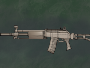 Assault Rifle Galil Arm 556 - Asset 3D Model