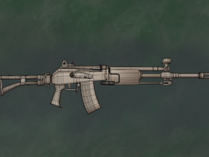 Assault Rifle Galil Arm 556 - Asset 3D Model