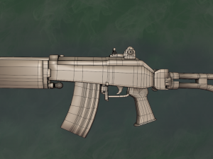 Assault Rifle Galil Arm 556 - Asset 3D Model