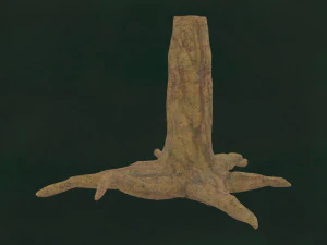 L'albero svela le foglie scure F01 Modello 3D