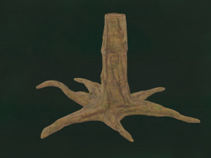 Tree Unleafs Dark F01 3D Model