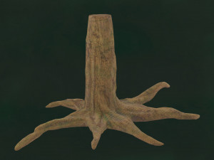 Tree Unleafs Dark F01 3D Model