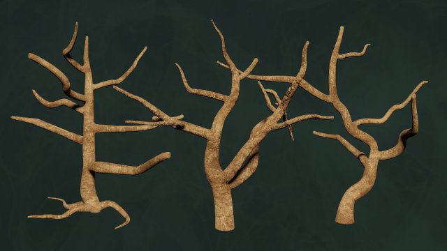 Trees Pack - Unleafs Assets Nature Env 3D Model .c4d .max .obj .3ds .fbx .stl .blend 