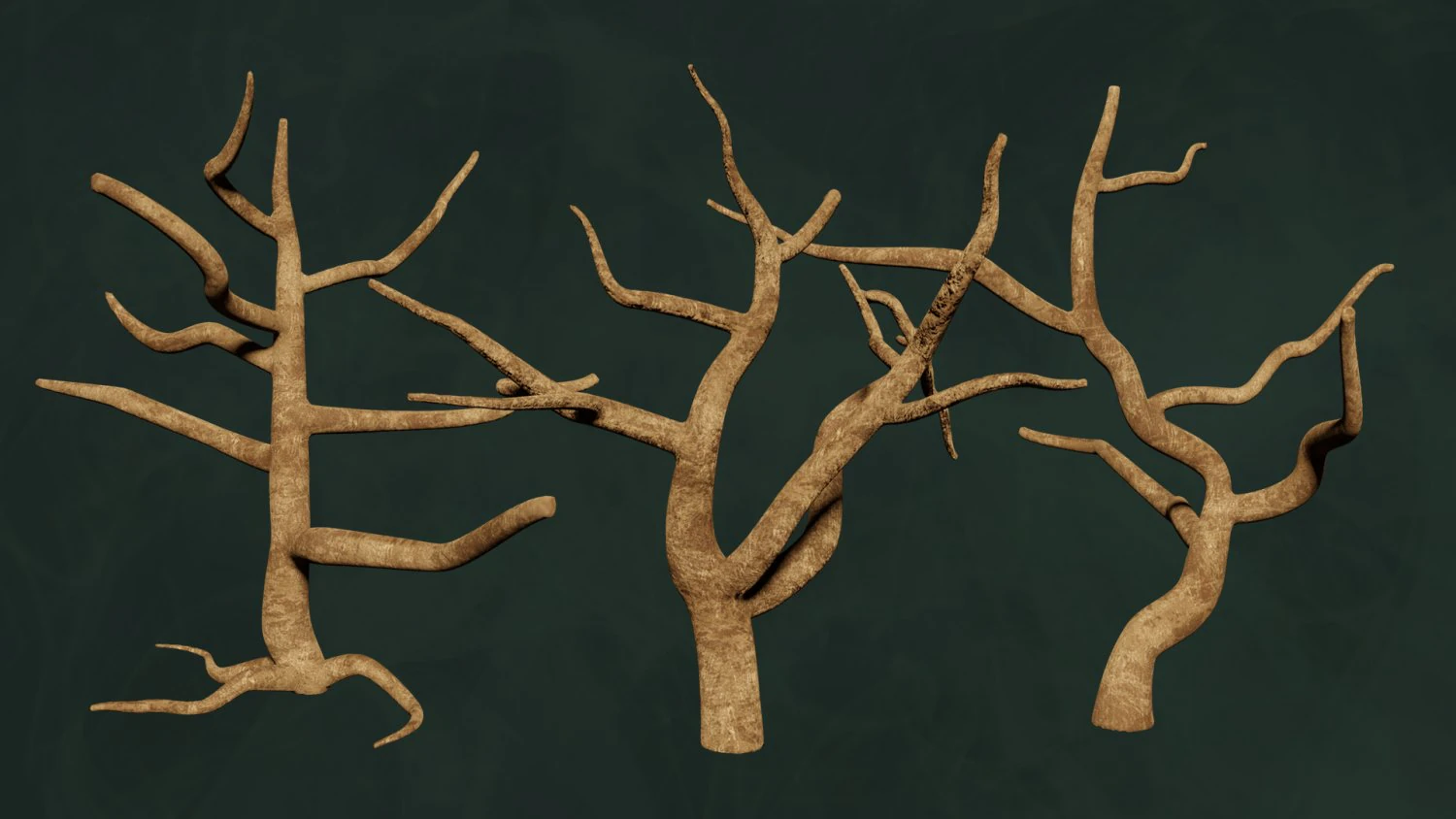 Trees Pack - Unleafs Assets Nature Env 3D Model .c4d .max .obj .3ds .fbx .stl .blend 
