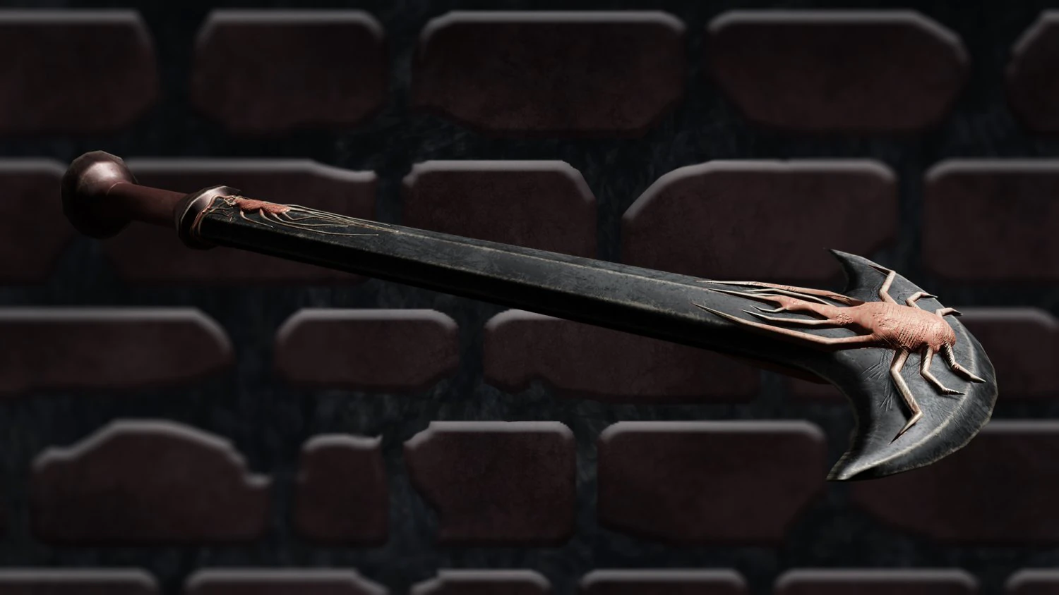 POP02 - Spider Sword - FanModArt 3D Model .c4d .max .obj .3ds .fbx .stl .blend 