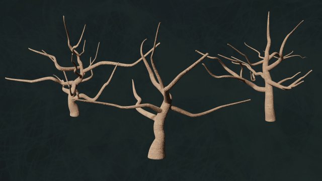 Trees F3 Pack - Unleafs Assets Nature Env 3D Model .c4d .max .obj .3ds .fbx .stl .blend 