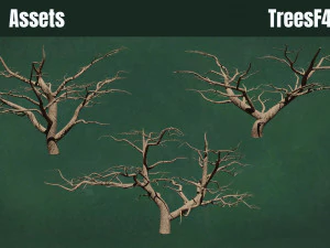 Pakiet Drzewa F4 GR1 - Unleafs Assets Nature Env Model 3D