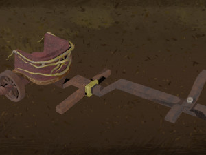 Asset - War Chariot Rome Horse T1 Model 3D