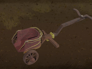 Asset - War Chariot Rome Horse T1 Model 3D