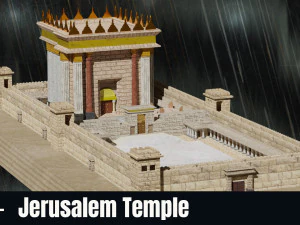 Jerusalem Temple 3rd - Esplanade - Sacred Objects 3D Model