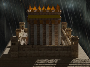Jerusalem Temple 3rd - Esplanade - Sacred Objects 3D Model