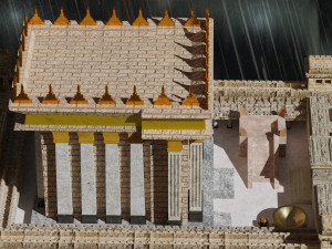 Jerusalem Temple 3rd - Esplanade - Sacred Objects 3D Model