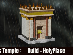 Jerusalem Temple 3rd - Esplanade - Sacred Objects 3D Model
