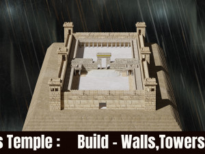 Jerusalem Temple 3rd - Esplanade - Sacred Objects 3D Model
