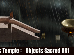 Jerusalem Temple 3rd - Esplanade - Sacred Objects 3D Model