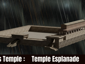Jerusalem Temple 3rd - Esplanade - Sacred Objects 3D Model