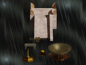 Jerusalem Temple 3rd - Esplanade - Sacred Objects 3D Model