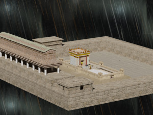 Jerusalem Temple 3rd - Esplanade - Sacred Objects 3D Model