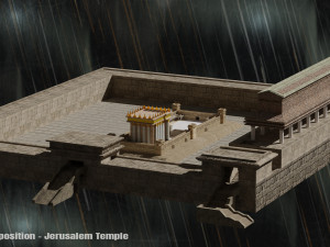 Jerusalem Temple 3rd - Esplanade - Sacred Objects 3D Model