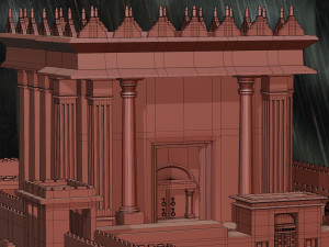 Jerusalem Temple 3rd - Esplanade - Sacred Objects 3D Model