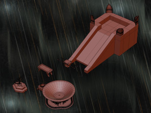 Jerusalem Temple 3rd - Esplanade - Sacred Objects 3D Model