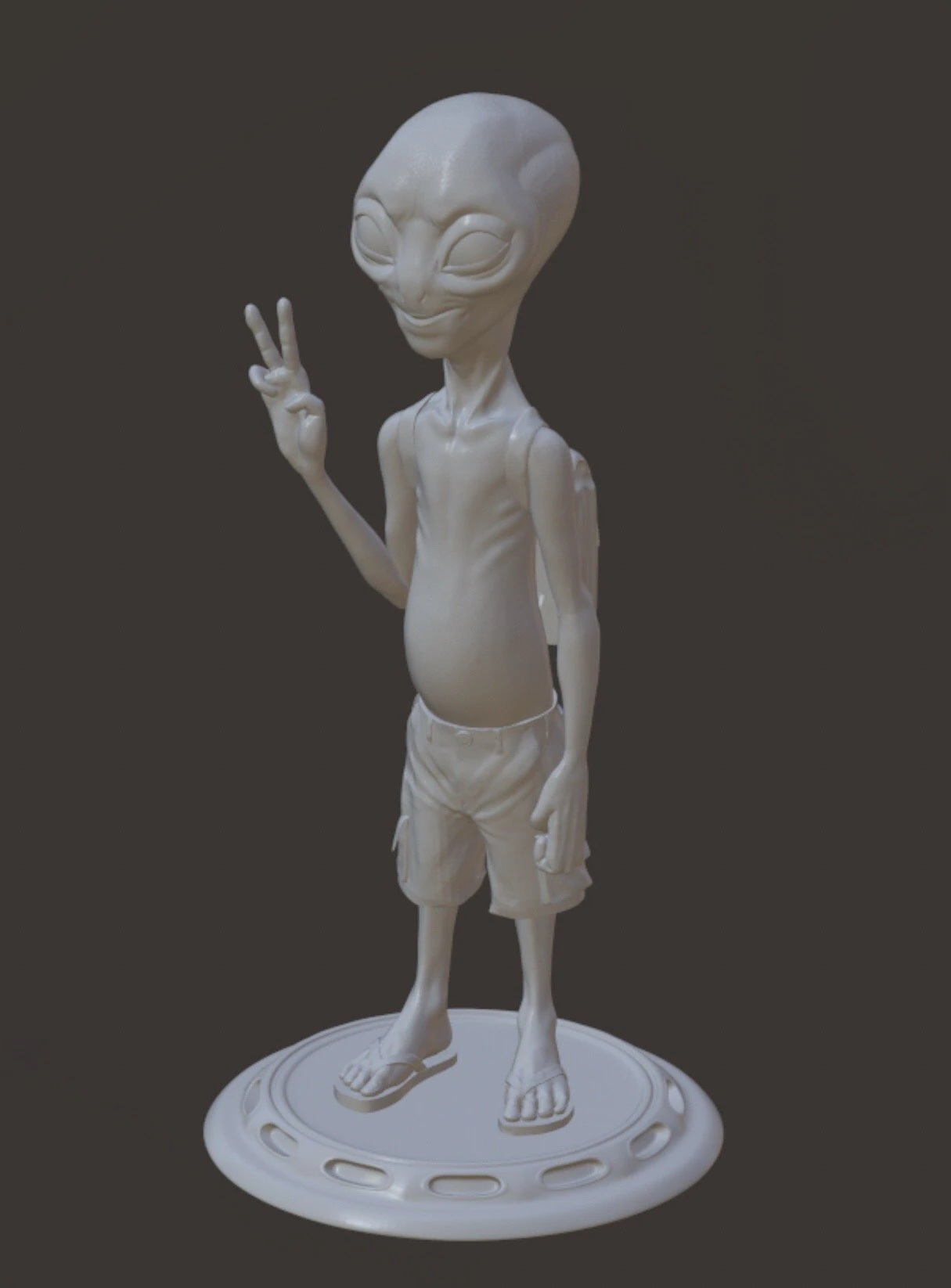 Paul alien 3D Print Model .c4d .max .obj .3ds .fbx .stl .blend