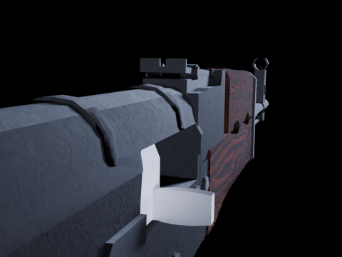 AK-47 Low poly for games 3D 模型