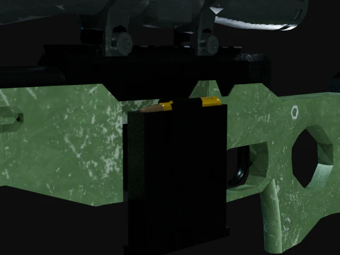 AWM Low poly for games 3D Model