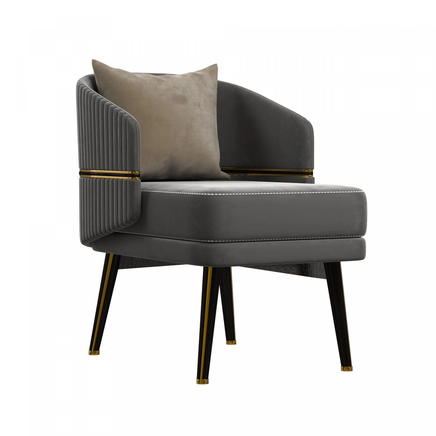 Billy armchair 3D Model .c4d .max .obj .3ds .fbx .stl .blend 