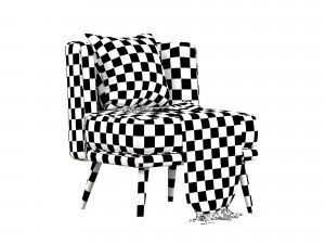 Armchair Keywest Modelo 3D
