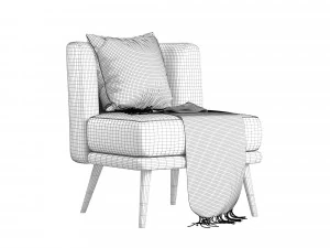 Armchair Keywest 3D Model