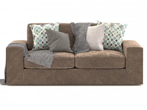 Chill fabric 4 seater sofa 3D Model