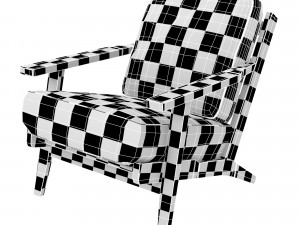 Altynay wide armchair 3D Модель