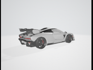 Auto Mclaren Senna Modèles 3D en vedette