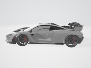 Auto Mclaren Senna Modèles 3D en vedette