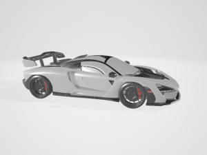 Auto Mclaren Senna Modèles 3D en vedette