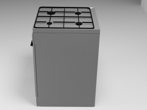 Gas stove Clarity Modelo 3D