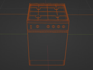 Gas stove Clarity Modelo 3D
