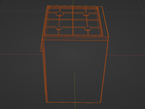 Gas stove Clarity Modelo 3D