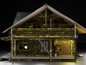Forest hut 3D Model