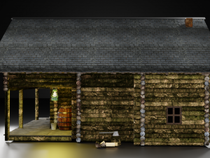 Forest hut 3D Model